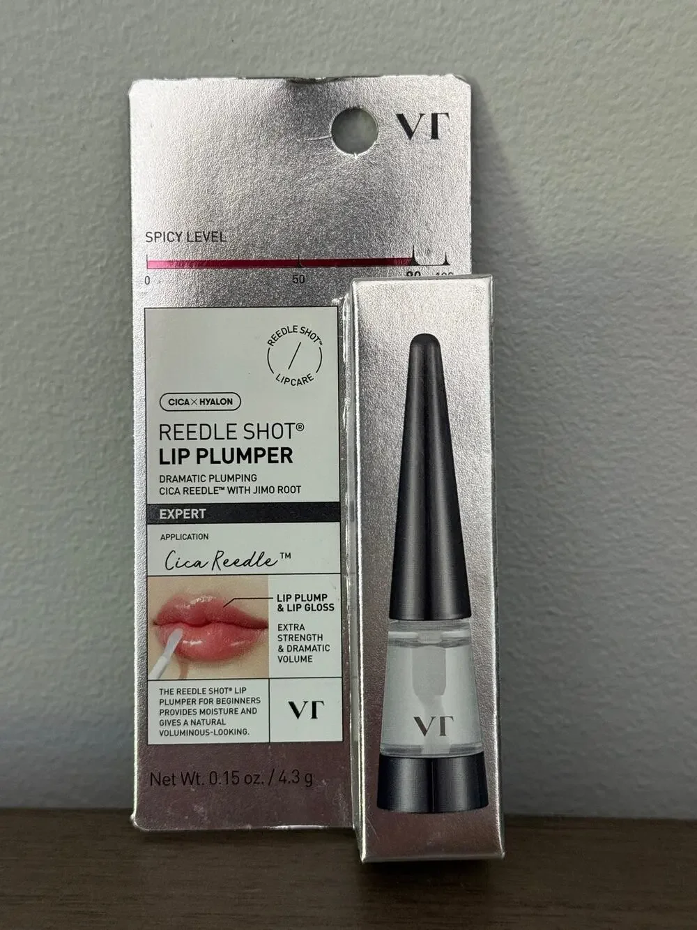 VTCosmetics Reedle Shot Lip Plumper Experts Clear .15oz Korean Beauty NEW